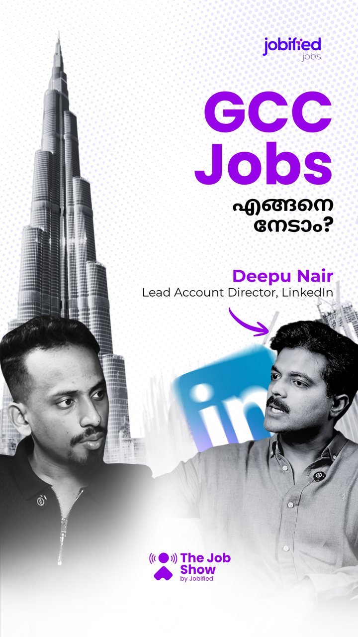The Job Show episode cover: GCC Jobs — how to get them, with Deepu Nair, Lead Account Director, LinkedIn