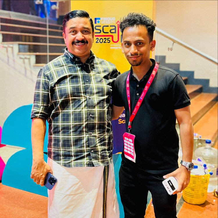 Ajmal Basheer with Najeeb Kanthapuram, MLA Perinthalmanna